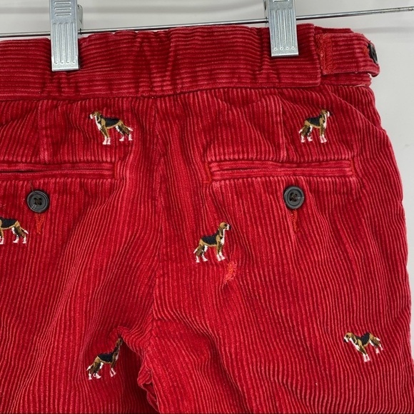 Polo by Ralph Lauren Sz 5 Red Corduroy Beagle Pants - Picture 4 of 8